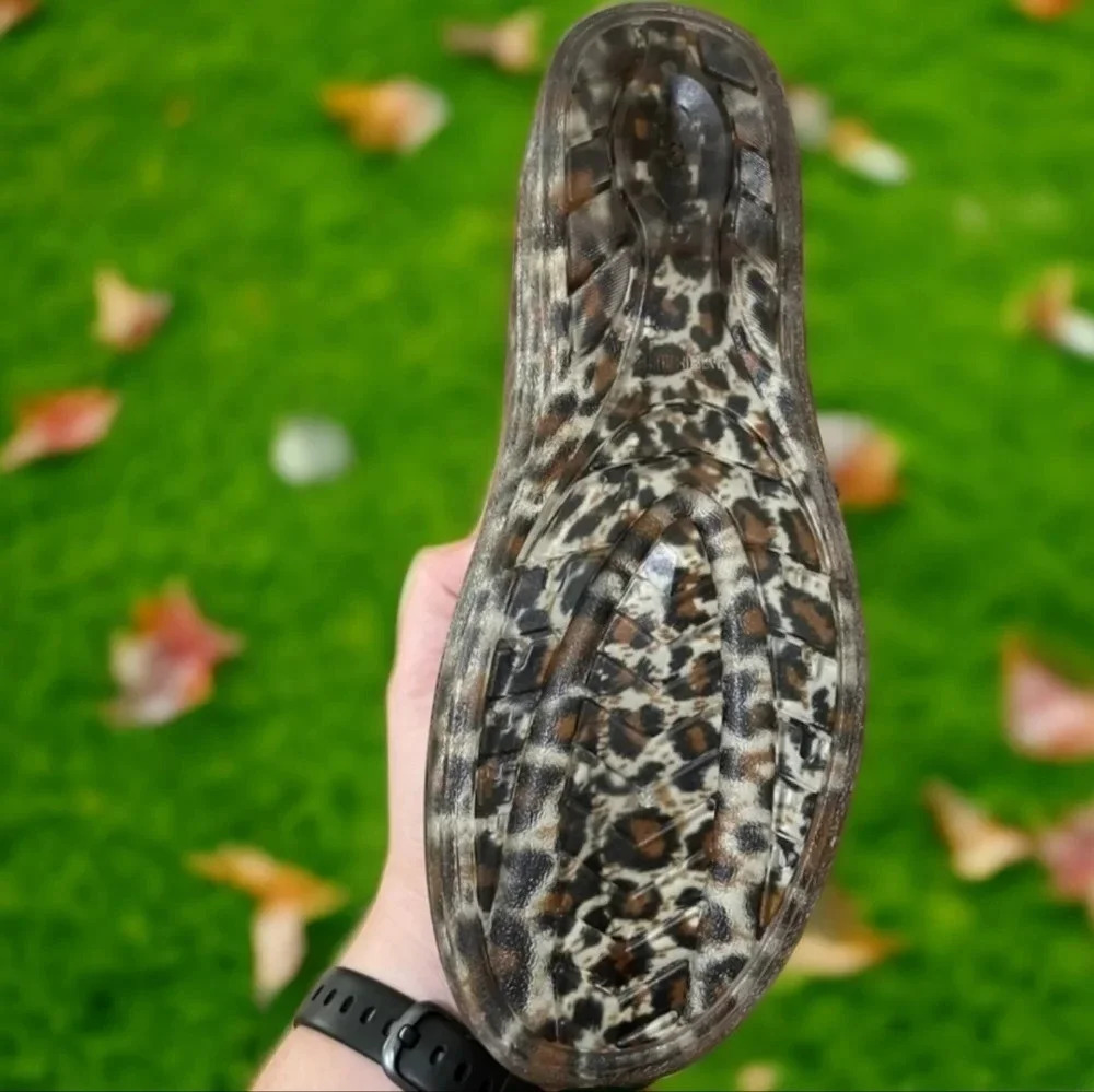 New! Corkys Stormy Cheetah Ankle Rain Boots Size 10 - Picture 4 of 4